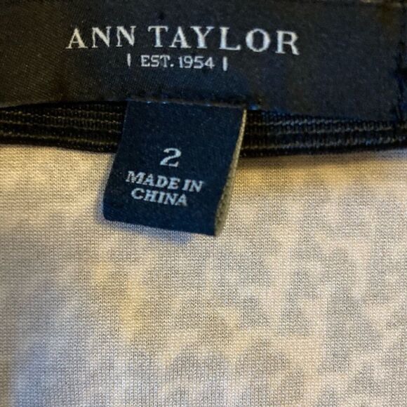 Ann Taylor black and white Skirt Size 2 - Picture 3 of 5